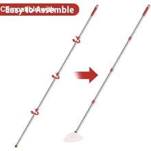 2 Spin Mop Head Replacement, 1 Base, 1 Mop Handle (30-58in) Combo Mops Set Compatible With OCedar EasyWring RinseClean Microfiber Mops (White (1- System))(New White-Centre 40% More (1-Tank System)) - Type3 - 查看 4