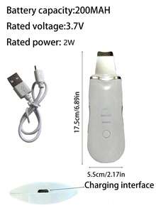 1pc Deep Vibration Facial Cleansing Scraper, Non-Ultrasonic Blackhead Removal Massager