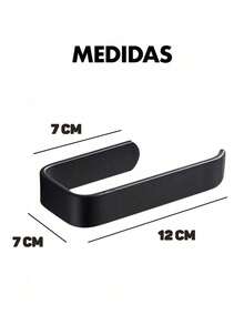 Toilet Paper Holder, Practical Necklace For Bathroom Walls And Doors, Seamless Double-Sided Tape, Two Colors To Choose From, Black/White, Bathroom Accessories, Bathroom Paper Holder, Kitchen Accessories, Dormitory Essentials, College Students Returning To School Essentials, Dormitory Paper Holder. - Multicolor - View 5