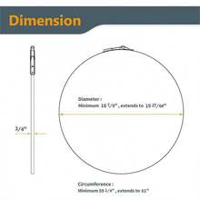 POWERTEC 70009V - Bolsa de recogida de polvo de plástico transparente, 19-1/2 pulgadas de diámetro x 33 pulgadas, paquete de 5 bolsas colectoras de polvo paraáquina con tambor de filtro de 19 - Bolsa de polvo de 30 pulgadas x 20 pulgadas + abrazadera de banda - Ver 6