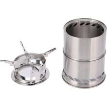 Drfeify Estufa de Montaje Plegable, Estufa de Picnic de Leña Duradera Portátil para Acampar Al Aire con Mochila - 1 - Ver 5