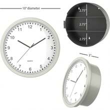 Reloj de Pared con Caja Fuerte Oculta, 10" - 1 - Ver 3