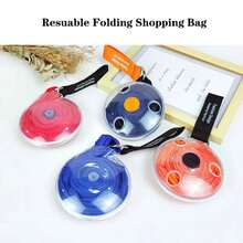 Bolsa de compras Bolsa ecológica Bolsa de almacenamiento Hombro Bolsas de comestibles Bolsas de de hombro Bolsas de tienda de supermercado plegables reutilizables - verde claro - Ver 4