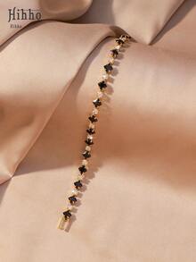 Hihho 1pc Colorful Tennis Chain Bracelet, Mixed Color Inlaid Copper Zirconia Oxidized Rainbow Tennis Bracelet, Women's Jewelry, Suitable For Women's Daily Decoration, Holiday Party Gift, Christmas Jewelry - Tennis Bracelet - View 6