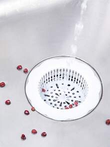 2 Stücke Blumenförmiger Kunststoff Wasserkanal Filter: Küchen- und Badezimmer-Abflusssieb mit Anti-Verstopfungs-Haarfilternetz