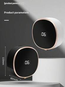 Lavamanos automático inteligente de pared, dispensador de espuma recargable por USB, 300 ml, material ABS, 3 niveles de espuma ajustables, adecuado para baños domésticos, baños de centros comerciales, restaurantes, etc. - Blanco - Ver 4