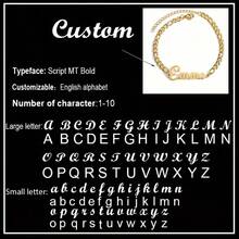 Customized Name Bracelet Men's Cuban Chain Personalized Stainless Steel Adjustable Charm Bracelet Customized Gold Name Label Jewelry Couple Commemorative Gift For Boyfriend's Birthday Gift - Multicolor - View 20