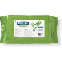 AFRT FitRight Personal Cleansing Wipes With Aloe 8x10 Inch 600 Pieces Moisturizing Body Wipes For Adults Bathing And Incontinence Cleaning Unscented Cloth Adult Wipes For Elderly Care - 無香型100支裝6包 - 查看 2