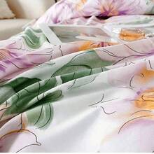 Juego de Funda Nórdica Estampado Floral - Beis - Ver 5
