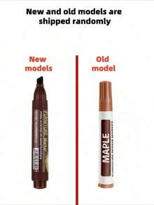 1pc Brown/Walnut Color, Furniture Wood Touch-Up Pen, Wood Floor Furniture Scratch Touch-Up Color Repair Pen To Cover Scratches, Dents, Wood Cracks, Holes In The Table,New And Old Models Are Shipped Randomly
