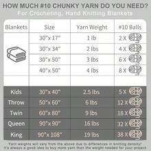 Chunky Yarn Hand Knitting - #10 Chunky Chenille Blanket Yarn, Jumbo Big Thick Chunky Yarns Crocheting, Tie Dye Bulky Knit Yarns, 8 Skein 25 Yds 8 Oz Each Skein SageKhaki - 8個裝+紫色&黃色&藍色 - 查看 8