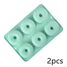 1/2pcs Silicone Donut Mold Suitable For 6 Donuts,E Silicone Muffin Pan, Non-Stick, Dishwasher, Heat-Resistant