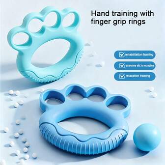 5-Finger Silicone Grip Strengthener, Hand Grip Trainer For Men & Women, Arm Muscle Training Equipment, Finger Strength Rehabilitation Power Ball Hand Fitness Device