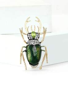 1 件女士水钻圣甲虫胸针、昆虫胸针、适用于包、毛衣、外套、帽子、鞋子、连衣裙、西装 - 甲蟲(4650) - 查看 19