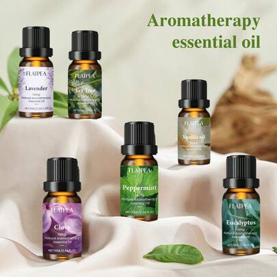 6 Düfte zur Auswahl! 10ML Aromatherapie Ätherisches Öl | Vielfältige Verwendung (Diffuser/Auto/Brenner) | Kompakte Größe & leicht zu tropfendes Design | Erschwinglicher Alltagsduft für Zuhause, Auto, Büro - für alle Altersgruppen