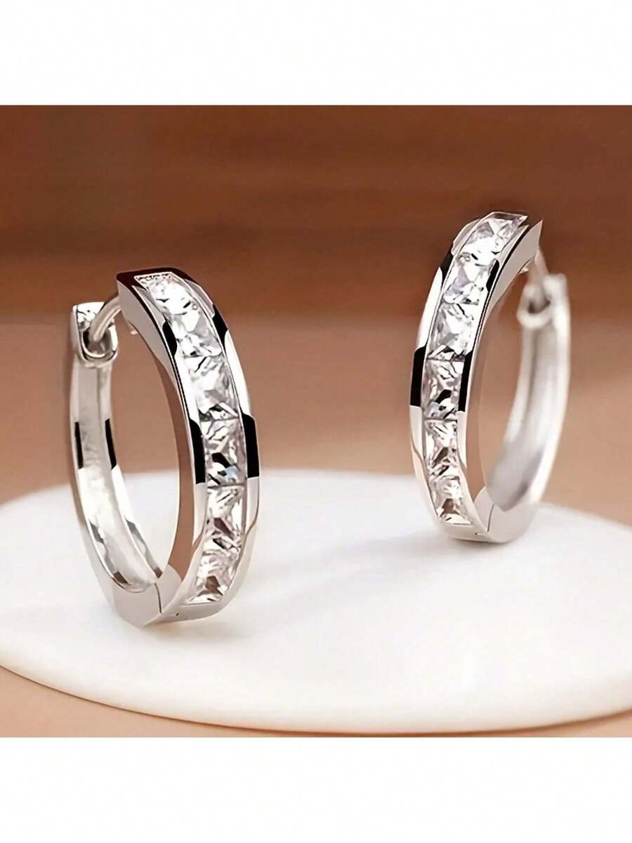 Fashionable Classic Earrings - Fashionable Simple Daily Wear Shining, Suitable For Women Lightweight Earrings, Suitable For Any Clothing And Date - 火焰耳環 - 查看 1