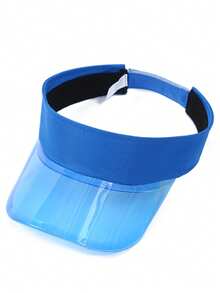 1 pieza Gorra de béisbol de ala ancha transparente, sombrero de sol ligero y transpirable unisex para deportes al aire libre, senderismo, ciclismo, transporte, viajes, vacaciones y compras de mujeres, gorra con visera de unicolor ajustable, adecuada para uso diario