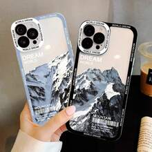 Custodia trasparente per telefono con paesaggio di montagna innevata, compatibile con 7, 8 Plus, SE2, 13, 12, 11, 14 Pro Max, X, XR, XS. Copertura posteriore trasparente di lusso. Compatibile con custodie per iPhone 17 Pro, 17 Pro Max, 17, 16 Pro. - T-Clear JSXS 2 - Visualizzare 4