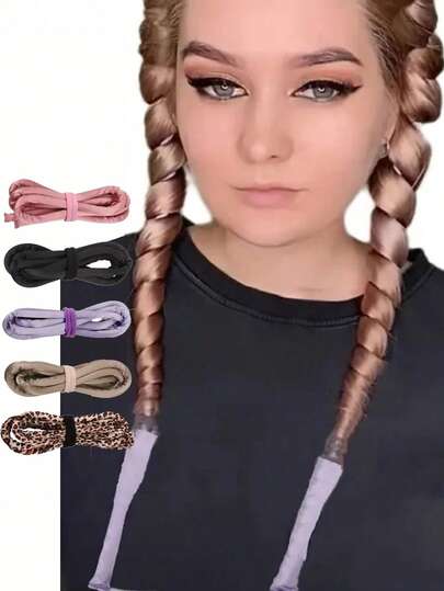 1 Set Extra Long No-Heat Curling Wand - For Creating Wavy Curls And DIY Hairstyles, Maintains Beautiful Curls Overnight Without Heating, Curling Wand, No-Heat Curling, Hair Styling Tools And Accessories,Curly Hair,Hair Rollers,Hair Curler,Heatless Curl,Heatless Curls,Hair Curlers,Rollers,Hair Curl,Rollers For Hair,Curly Hair Tools,Hair Rollers,Hair Roller,Curls Diffuser,Hair,Travel,Hair Products,Hair Tools,Hair Stuff,Barber,Barber Accessories,Barbershop,Hairdressing Equipment