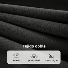 Capa Poncho para Mujer 130x150 cm - Capa Elegante de Punto Suave, Chal Bufanda Grande con Frente Cruzado para Otoño e Invierno - Oficina, Viaje, Hogar - Negro - Ver 8