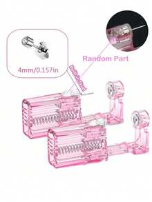 2 Packs Ear Piercing Kit,Disposable Ear Piercing Gun With Built In Cubic Zirconia Ear Stud, At Home Self Ear Piercer Kit - Pink - View 33