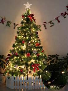 12pcs-LED String Lights, 118in Christmas LED Lights String, Warm Color LED Fairy Lights, Battery Operated Fairy Lights For Indoor Outdoor Decoration, Wedding Party Bedroom Patio, Valentine's Day, Christmas Decoration Light String, Christmas Tree Decoration