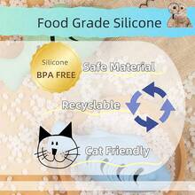 3pcs Silicone Fish-Shaped Cat Chew Toy - Interactive Treat Dispenser, Puzzle Snack Pet Toy For Dental Health, No Batteries Needed, Materials, Interactive Cat Toys