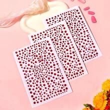 975Pcs Face Gems Hair Gems, Self-Adhesive Face Jewels Eye Jewels Rhinestones 3/4/5/6 Mm DIY Face Gems Stick On, Hair Body Rhinestones Gems Crystals Pearls For Face Makeup, Crafts (Gem_red){Inchcolor_nameinch:Inchgem_redinch} - 寶石紅 - 查看 4
