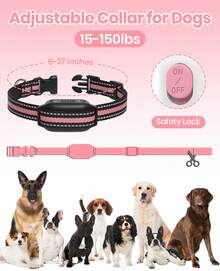 For 2 Dogs Dog Bark Collar With Remote,  Bark And Shock Collar Combo, 3300Ft Dog Training Collar - Auto Anti ,4 Dog Training ModesBark/Beep/Vibration/Shock 4 Modes, Rechargeable,IPX7 Waterproof, Smart E-Collar With 5 Adjustable Levels Of Sensitivity - Mixed Colors - View 8