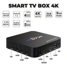 Caja Android TV 4K Smart  Pro​ - Reproductor Multimedia de Alta Definición con Android 11, WiFi Doble Banda, 1GB RAM + 8GB ROM, Incluye Control Remoto, Compatible con , , Prime Video - Negro - Ver 6