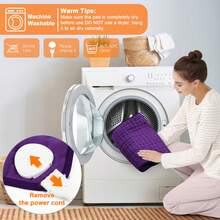 Vankada Super Sized Heating Pads With Dimensions Of 40in X 20in X 33in X 17in X 24in X 12in - Automatic Shut-Off, Machine Washable, Suitable For Women's Physiological Comfort In The Back, Legs, Shoulders, Neck, Waist, And Abdomen. The Heating Pad Can Be Used For Both Dry And Wet Purposes, Making It The Perfect Holiday Gift, Ideal Gift For Parents, And Christmas Gift,Cold Hands And Feet, Keep Warm - 查看 5