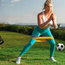 5-Piece Professional Football Training Bands With Leg Tension Loops - Thick High-Elastic Resistance Bands For Strength Training, Stackable Design, Vibrant Colors (Yellow, Green, Blue, Red, Black) - Different Resistances, Suitable For Football Agility And Ball Control Training, Improve Footwork