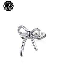 1pc Titanium Heart Zirconia Embedded Skin Implant Stud - Titanium Color - View 18