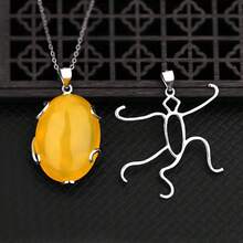 3pcs Minimalist Copper DIY Handmade Necklace, Earring Hollow Pendant, Versatile Free-Style Pendant, Asymmetrical Multi-Functional Silver-Tone Bezel - Multicolor - View 1
