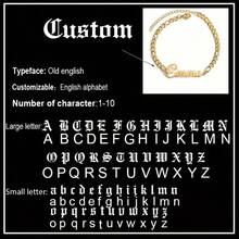 Customized Name Bracelet Men's Cuban Chain Personalized Stainless Steel Adjustable Charm Bracelet Customized Gold Name Label Jewelry Couple Commemorative Gift For Boyfriend's Birthday Gift - Multicolor - View 17