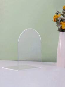 4pcs Acrylic Bookshelf, Adjustable Transparent Bookshelf, Art Display Rack, Desktop Acrylic Bookshelf, Transparent Book Holder, Suitable For Office, Home, Retail Store, Bedroom, Back To School, Comics, CDs, Magazines, Postcards, Artworks, Valentine's Day, Christmas, Halloween Gifts, Transparent Decor