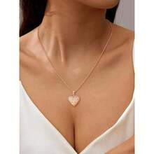 U7 Women Locket Necklace Platinum 14K Gold Photo Lockets That Hold Picture,Chain 20 Inch Person.Alized Gift Custom Love Heart Image Necklaces{Inchcolor_nameinch:Inch04#RoseGold(TreeofLife)Inch} - 04#RoseGold(Tree Of Life) - View 4