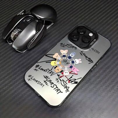 Funda de teléfono S-Stray Kpop K-Kids - Estilo coreano - Compatible con 17, 16e, 16, 15, 14, 13, 12, 11,, Pro,,, X, XR, XSMAX, 8, Plus - Cubierta trasera mate antigolpes, Funda Diaria para Teléfono,Diseño de Moda Coreana,Tema Kpop S-Stray,Regalo para Fans de Kpop,Entusiastas de17 17promax