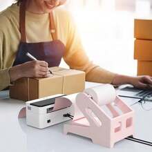 Soporte térmico para etiquetas Phomemo para rollos y etiquetas plegadas, soporte de etiquetas de envío, accesorio de impresora de escritorio