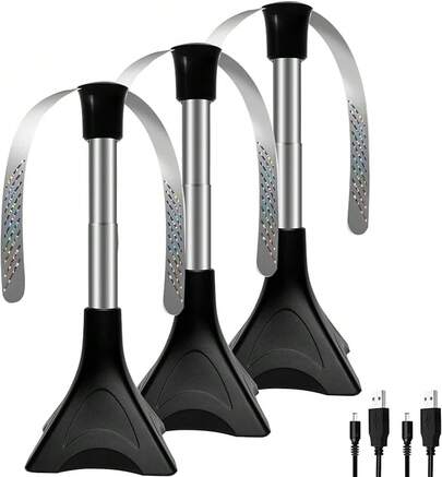 3 PCS Protectores De Moscas Antimoscas, Ventilador De ProteccióN Mosquitos, Ventilador Para Moscas Mesa PortáTi Ahuyentar A Volar, Disfruta Tus Comidas Al Aire Libre ReunióN ﻿