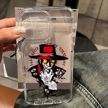 Funda de teléfono Hellsing de personaje final de anime japonés genial para iPhone 17 16e 16 15 14 13 12 11 Pro Max Mini Air XR XS X 7 8 Plus, cubierta trasera suave de TPU transparente - Mezcla de colores - Ver 5