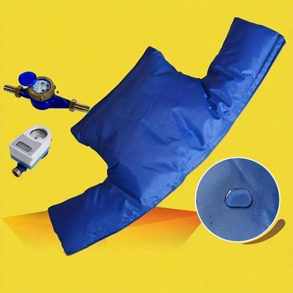 1pc - Winter Antifreeze Water Meter Protector - Removable Insulated Polyester Outdoor Pipe Protector For Pressure Vacuum Breakers And Backflow Protectors. Made Of Cold-Resistant High-Quality Materials And Convenient Design, It Can Withstand Harsh Weather And Is Suitable For Use In Cold Areas. High-Quality Fabric Is A Must-Have For Property Maintenance.