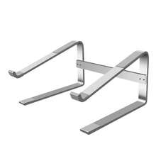 1pc Silver & Black Aluminum Alloy Laptop Stand, Carbon Steel Portable Detachable Neck-Protecting Office Stand - Multicolor - View 9