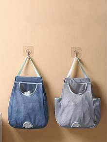 Wandmontierter Gitter-Müllbeutel-Spender, waschbarer Plastiktüten-Halter und Küchenaufbewahrungsorganizer, Küchenaufbewahrung für Müllbeutel, Plastiktüten-Organizer für Einkaufstüten, wandmontierter ausziehbarer Organizer-Aufbewahrung