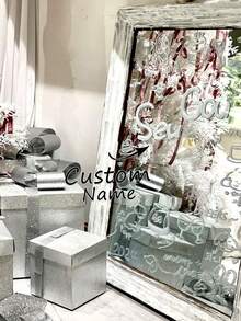 1 pezzo Adesivo personalizzato con nome, etichetta informativa personalizzata con nome, serie di adesivi rimovibili con citazioni motivazionali, adatto per auto, bicicletta, tazza e decorazione della casa, ottimo regalo fai-da-te per fidanzata, studente, professionista e famiglia, disponibile in più colori: nero, bianco, rosa, rosso, giallo, oro, multicolore, verde, ecc.