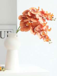 1pc New Butterfly Orchid Artificial Flower With Film Texture, Home Living Room Dining Table Floral Decor, Fake Orchid Flower - Multicolor - View 9