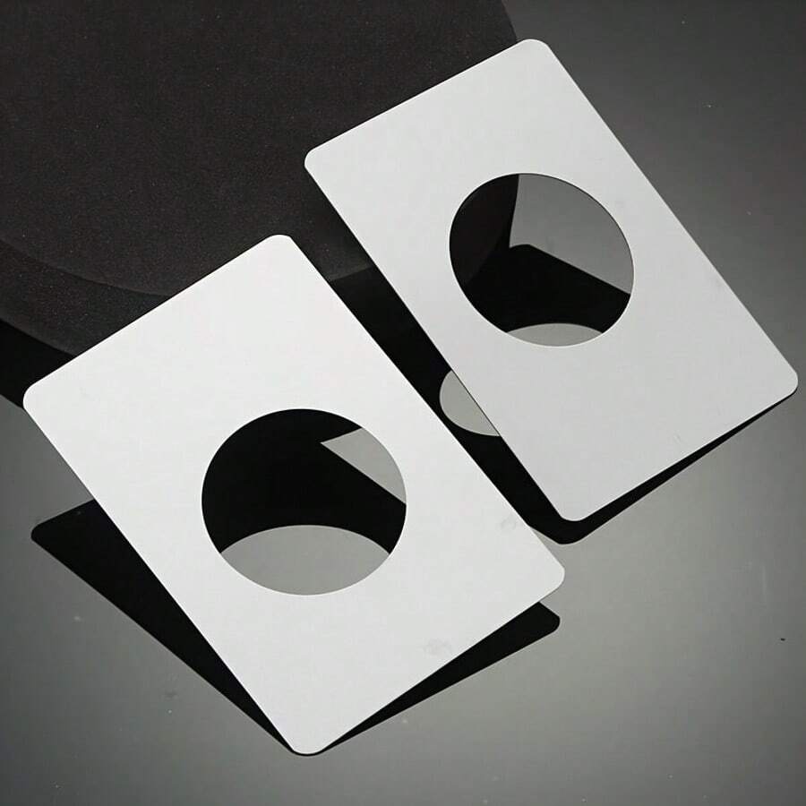 2/4pcs Door Reinforced Stainless Steel Plate, Door Lock Repair Plate, Stainless Steel Door Handle Fixing Plate Bracket, Fixing And Repairing Door Locks, Prevent Door Locks From Loosening Or Shaking, Easy To Install