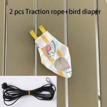 1pc Bird Diaper Slim Fit Convenient Wear Bird Harness + Leash (Random Print)