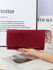 Beige Large Women Clutch Purse Evening Bag Prom Handbag With Detachable Chain For Wedding Velvet Elegant