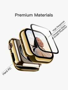 Huastonband 適用於 38mm/40mm/41mm/42mm/44mm/45mm/46mm/49mm，14mm 超薄金色金屬 7 珠可調節錶帶，相容 Ultra 3/2/1 SE S11/S10/S9/S8/S7/S6/S5/S4 系列，女款金色風格，相容，手錶保護殼，智慧手錶配件 - 金色 - 查看 8